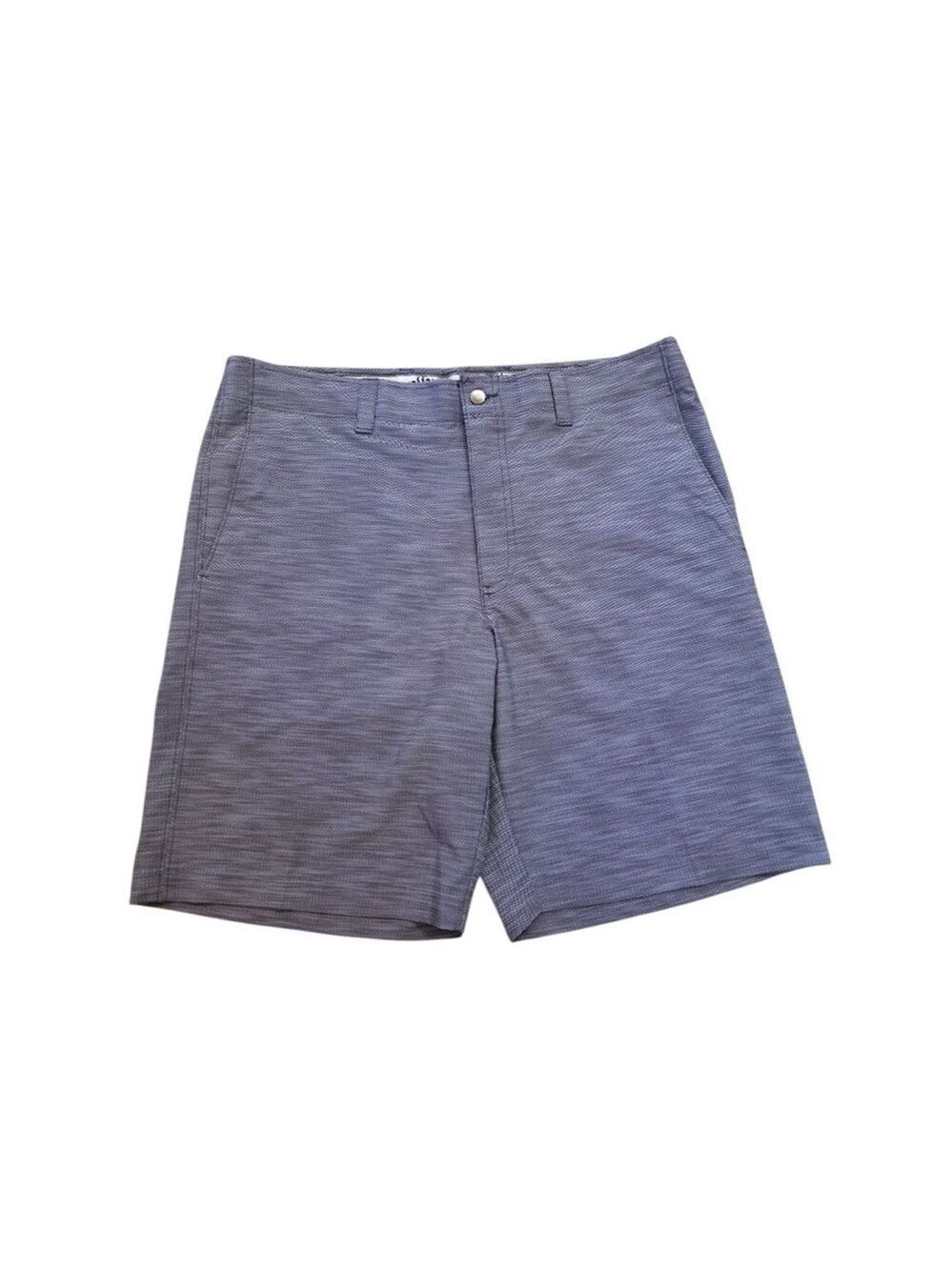 Men's Callaway Blue Gray Flat Front Shorts Waist 36